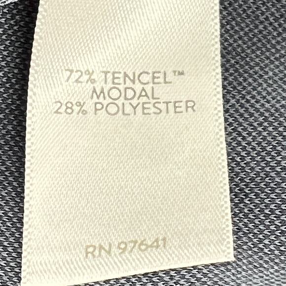 J. Jill Purejill Steel Blue Sand-Washed Tencel ¾ Sleeve Pullover Size M - Picture 6 of 8